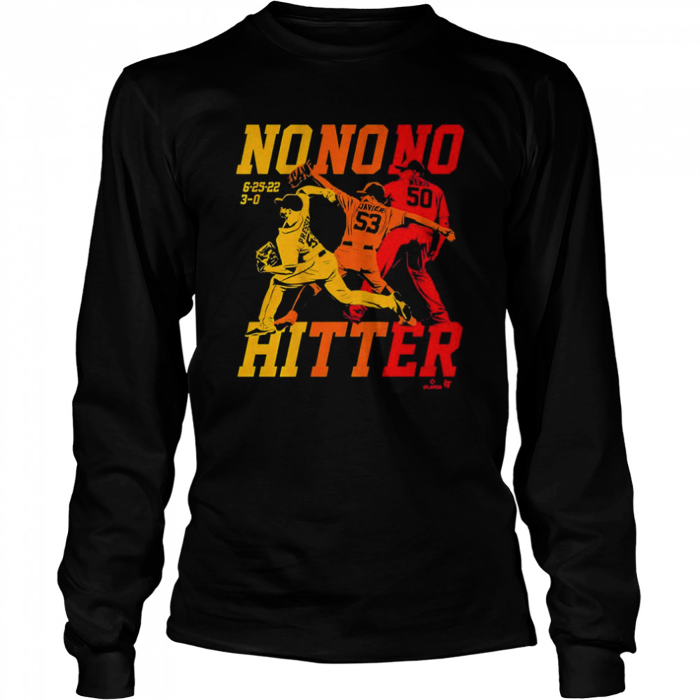 The Houston No No No Hitter Christian Javier Hector Neris And Ryan Pressly  Long Sleeved T-shirt