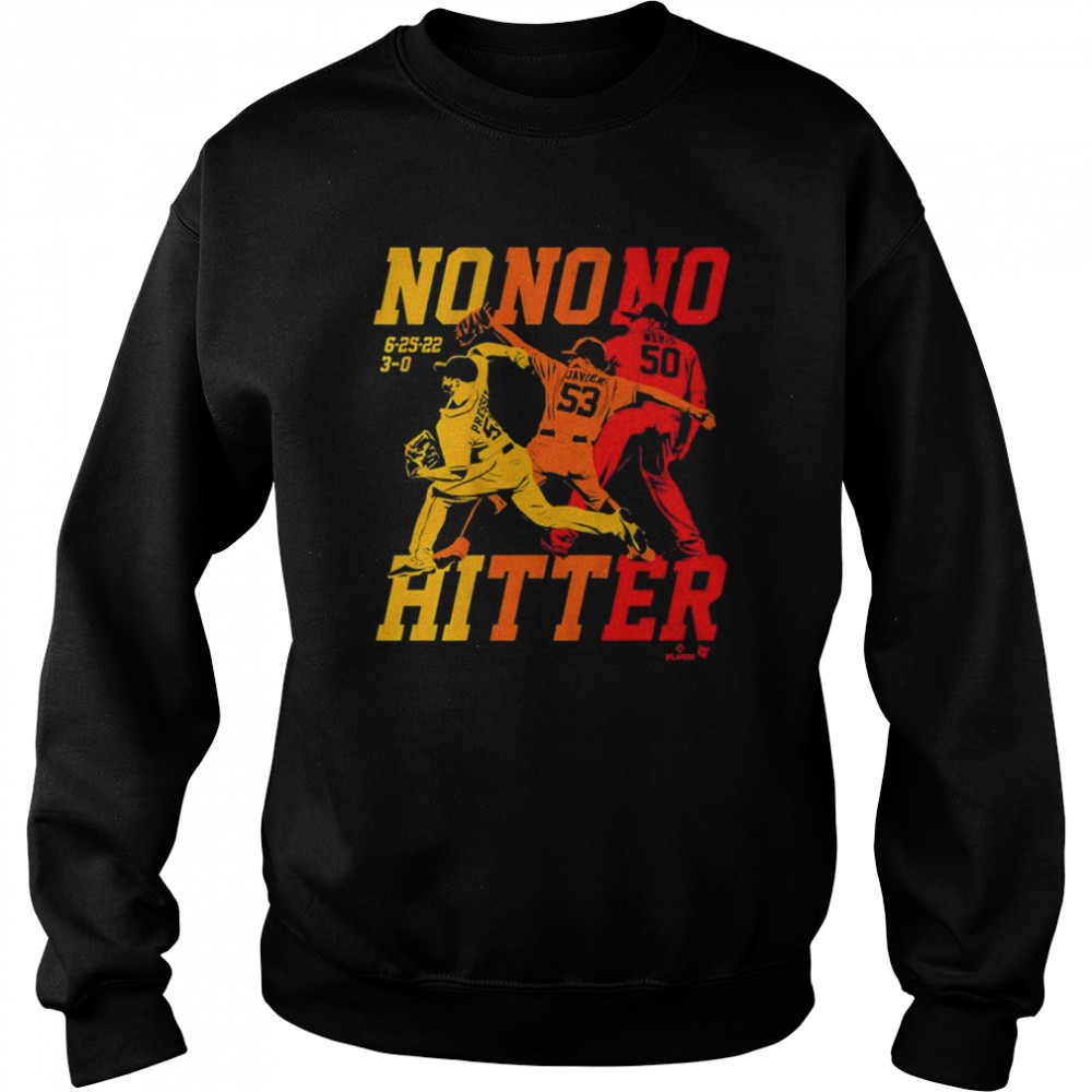 The Houston No No No Hitter Christian Javier Hector Neris And Ryan Pressly  Unisex Sweatshirt