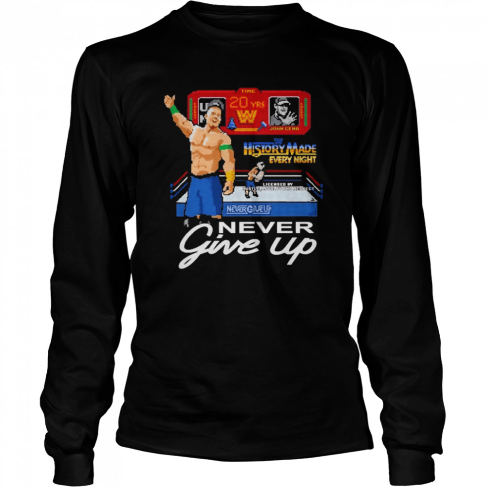 20 Years Never Give Up Authentic  Long Sleeved T-shirt