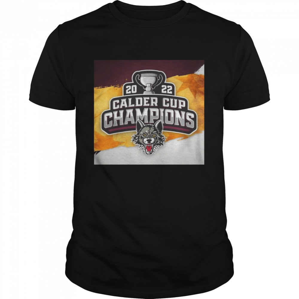 Chicago wolves logo 2022 calder cup champions shirt