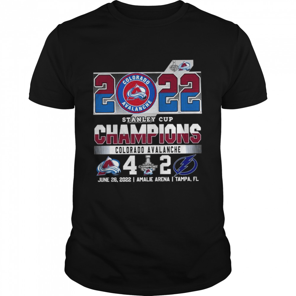 Colorado Avalanche and Tampa Bay Lightning 2022 Stanley Cup Champions shirt