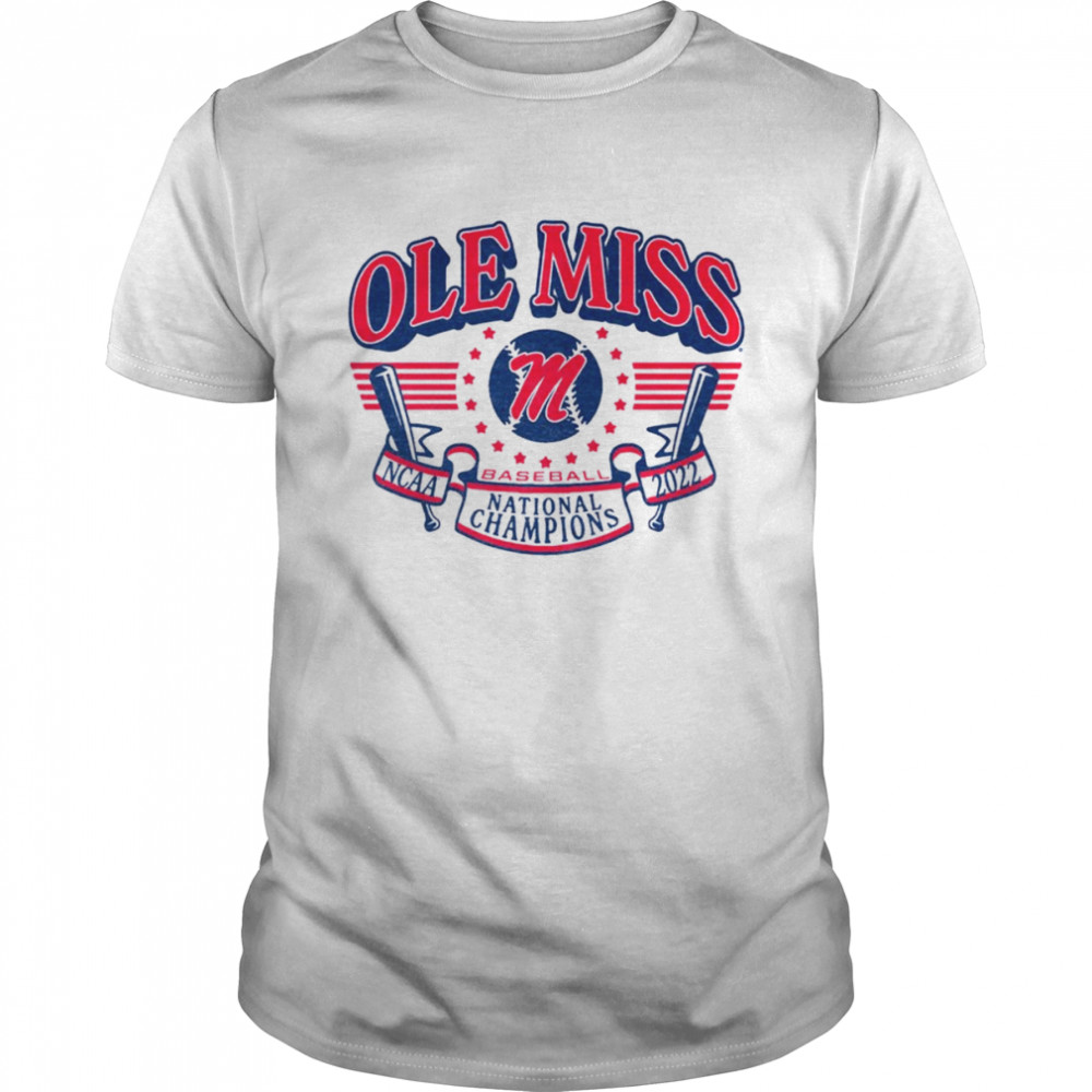 Ole Miss 2022 NCAA National Champions Banner T-shirt