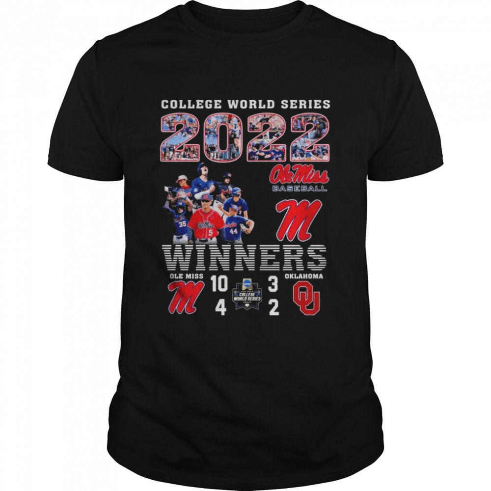 Ole Miss Baseball NCAA CWS 2022 Winners Ole Miss vs Oklahoma Shirt