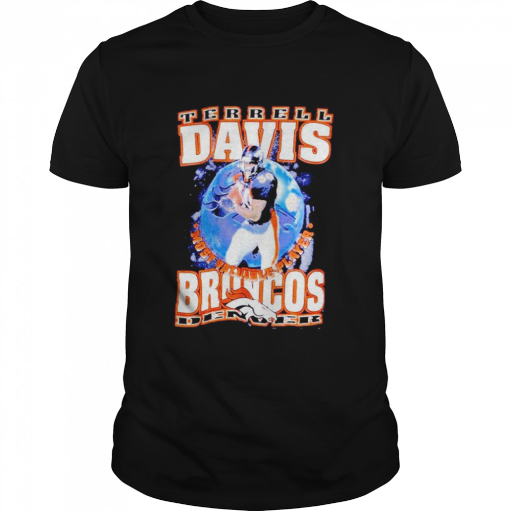 Terrell Davis Denver Broncos most valuable Player shirt