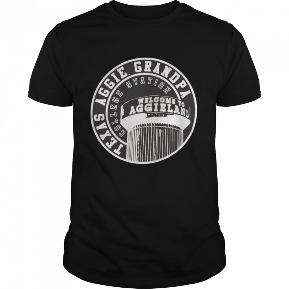 Texas A&M Aggies Water Tower Grandpa T-Shirt