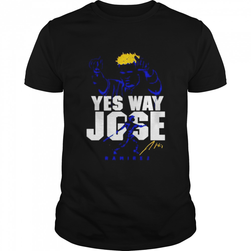 Yes way Jose Ramirez signature shirt