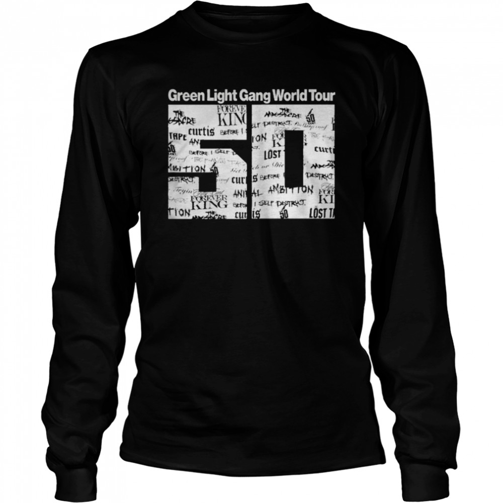 50 Green Light Gang World Tour  Long Sleeved T-shirt