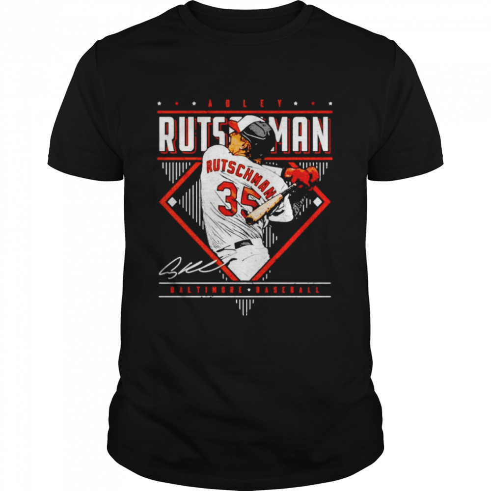 Adley Rutschman Baltimore Orioles Diamond Name signature shirt