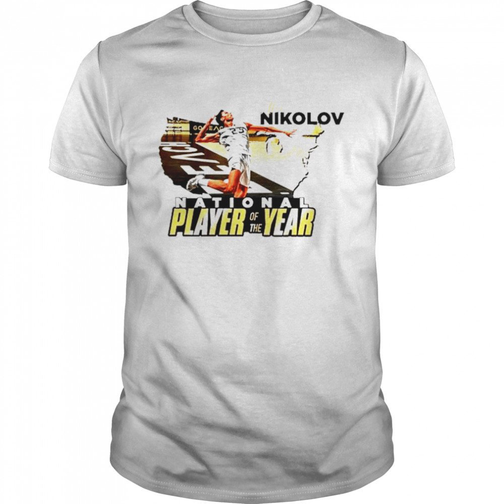 Alex Nikolov national player of the year shirt