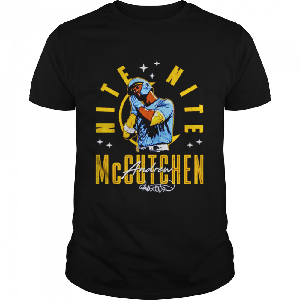 Andrew Mccutchen Milwaukee Brewers Nite Nite signature shirt