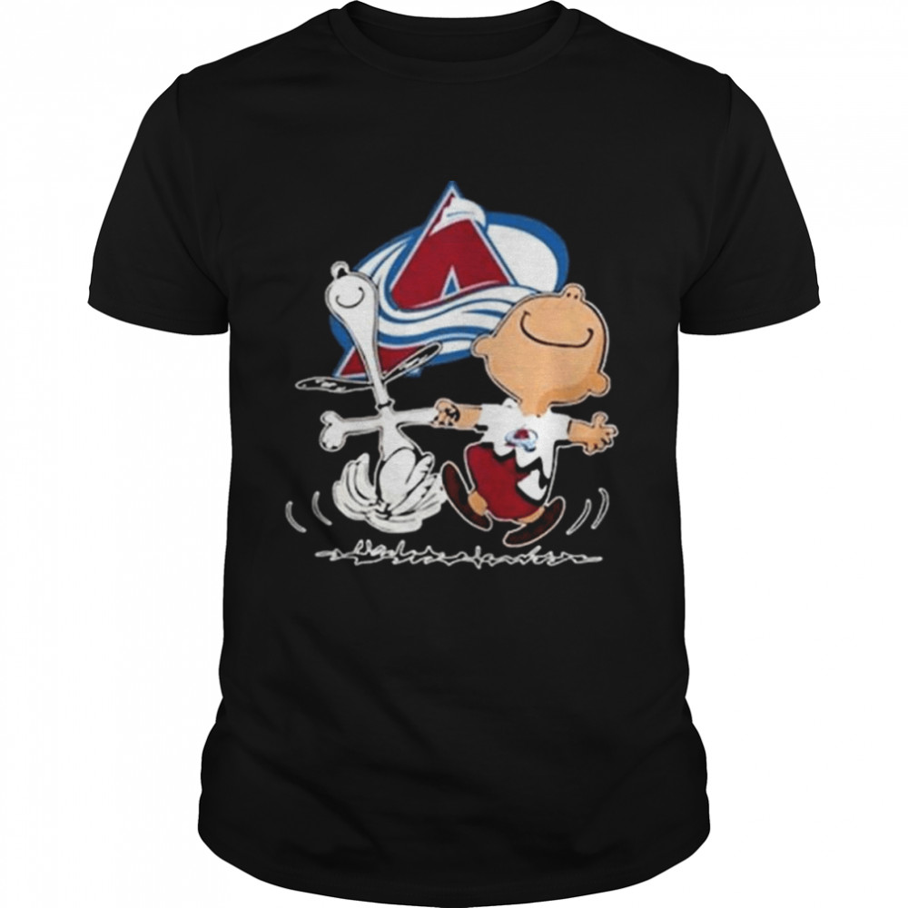 Charlie brown snoopy nhl 2022 stanley cup champions colorado avalanche shirt