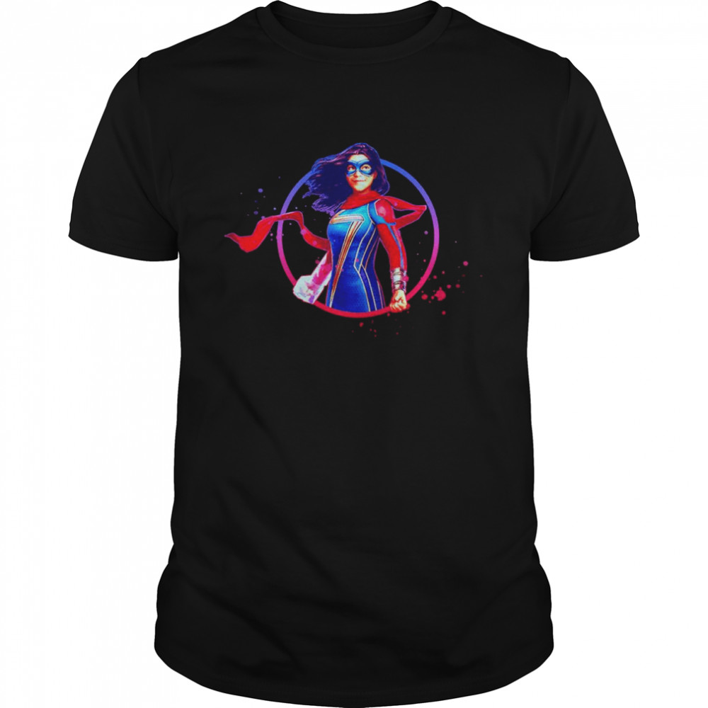 Junior’s Marvel Ms. Marvel Character Shot shirt