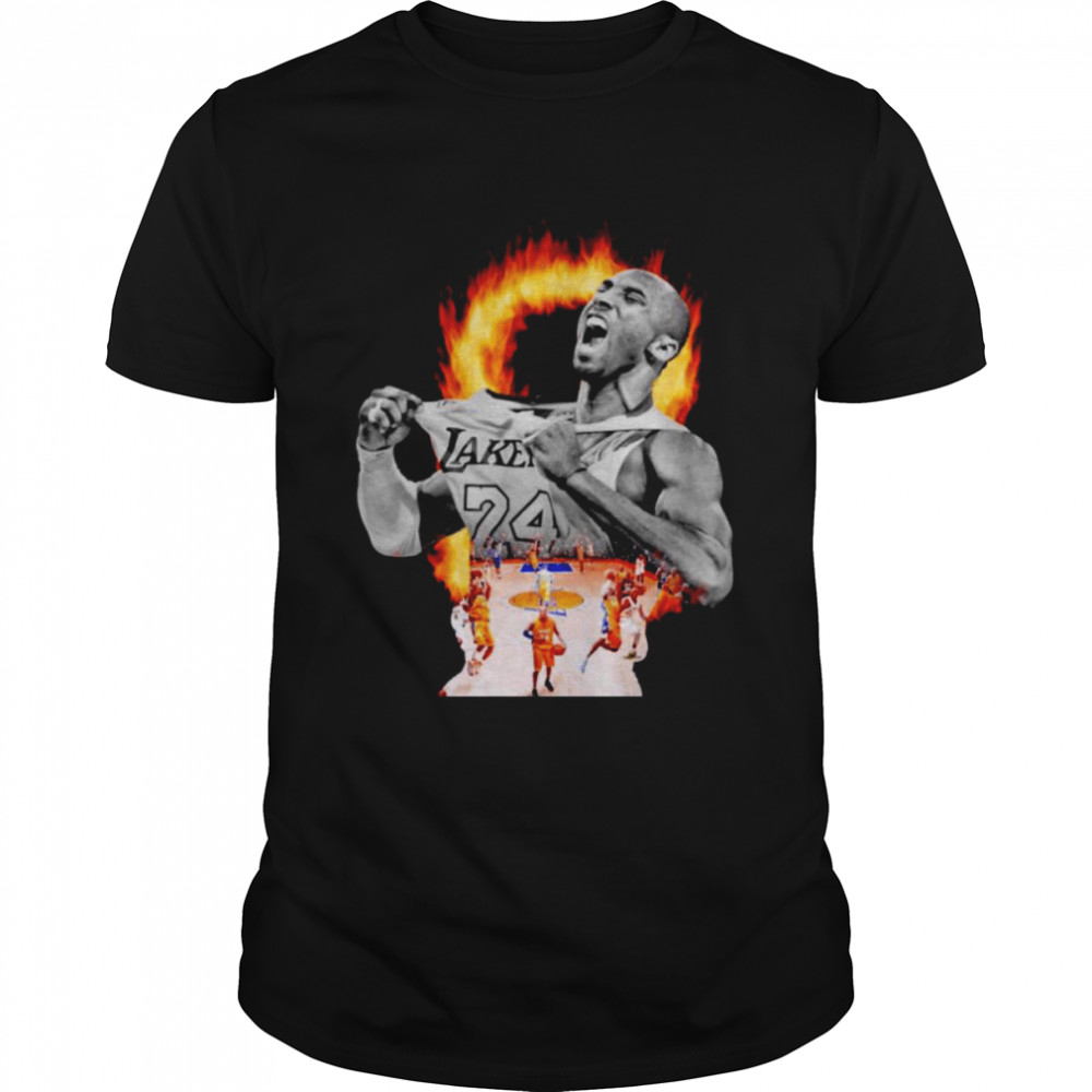 Kobe Bryant On Fire Shirt