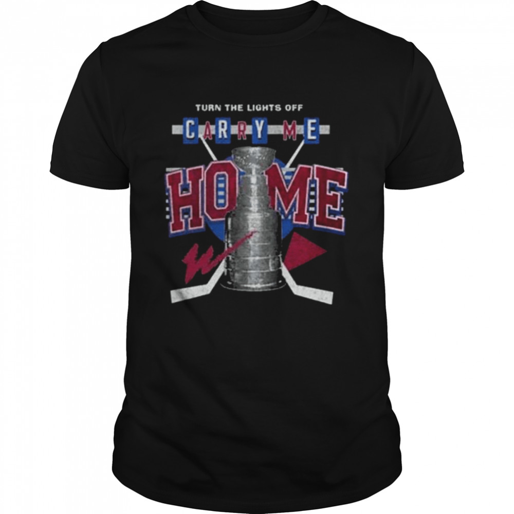 Nhl 2022 stanley cup champions colorado avalanche champions turn the lights off carry me home shirt