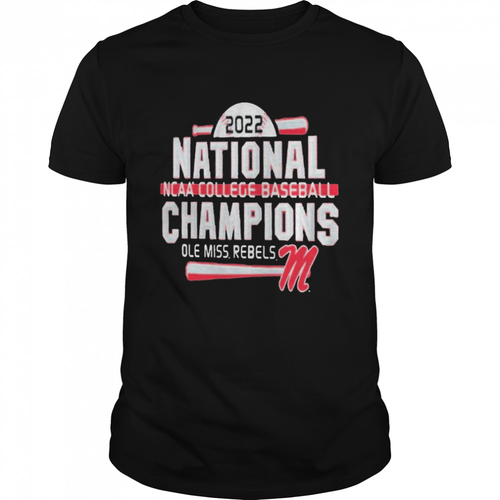 Ole Miss Rebels 2022 NCAA Men’s Baseball Champions Tee Shirt