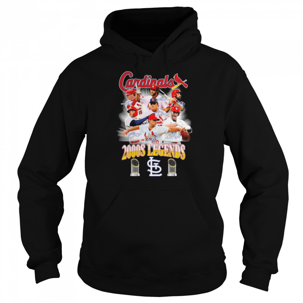 St Louis Cardinals 2000s Legends Signatures  Unisex Hoodie