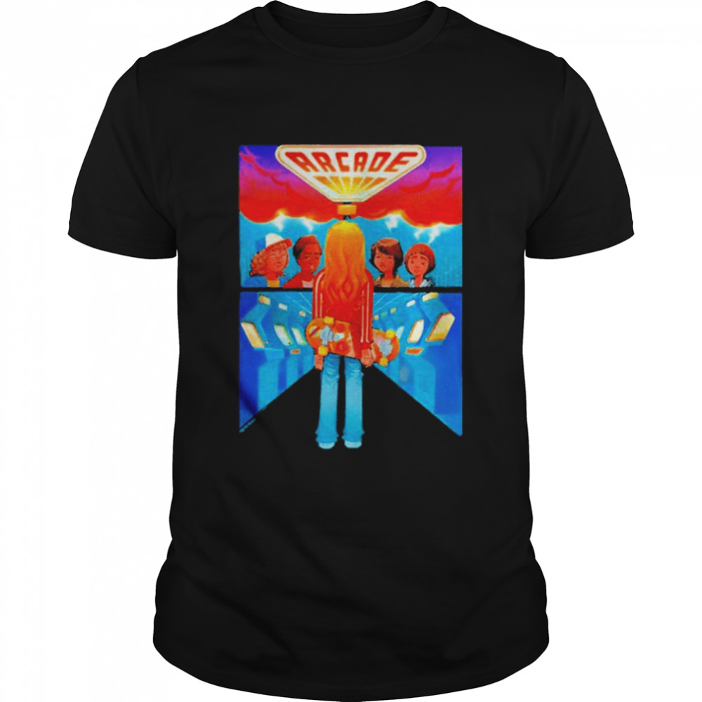 Stranger Things Fan Art Arcade Group Comic Poster Shirt