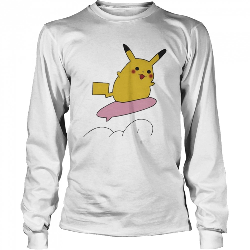 Surfing Pikachu T- Long Sleeved T-shirt