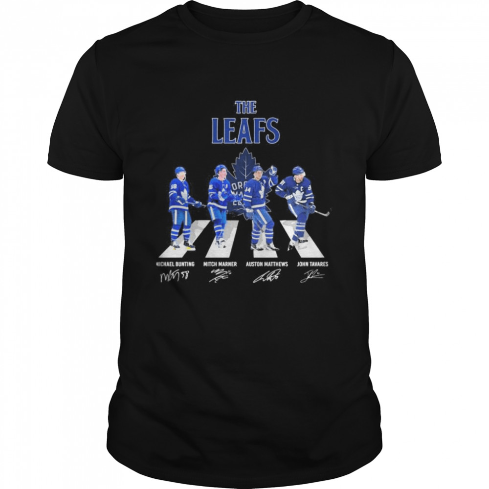 The Leafs Michael Bunting Mitch Marner Auston Matthews And John Tavares Abbey Road Signatures Shirt