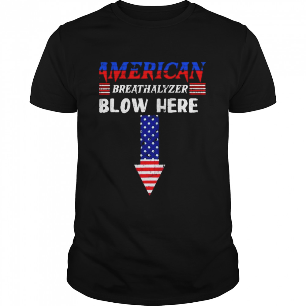 Breathalyzer 4th Of July American Flag Patriotic Shirt