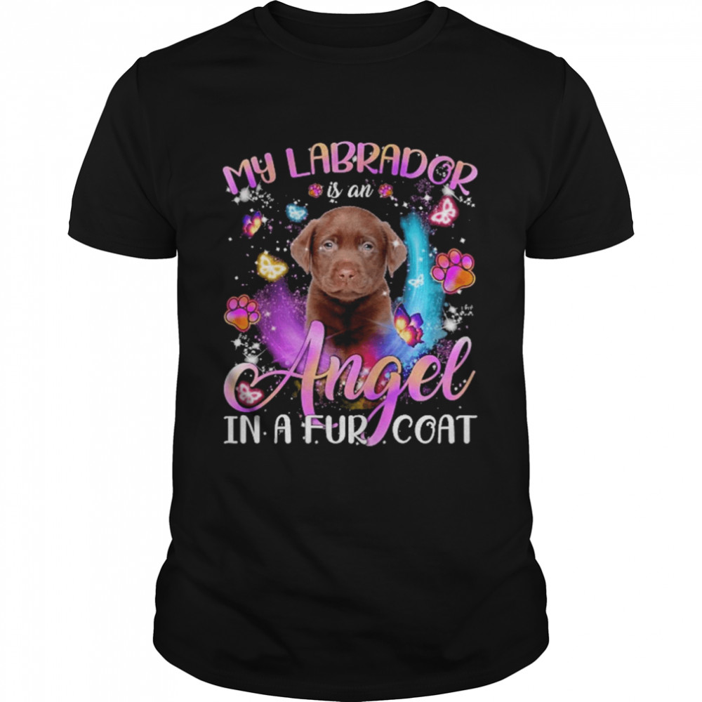 My Labrador Is An Angel In A Fur Coat Chocolate Labrador Shirt