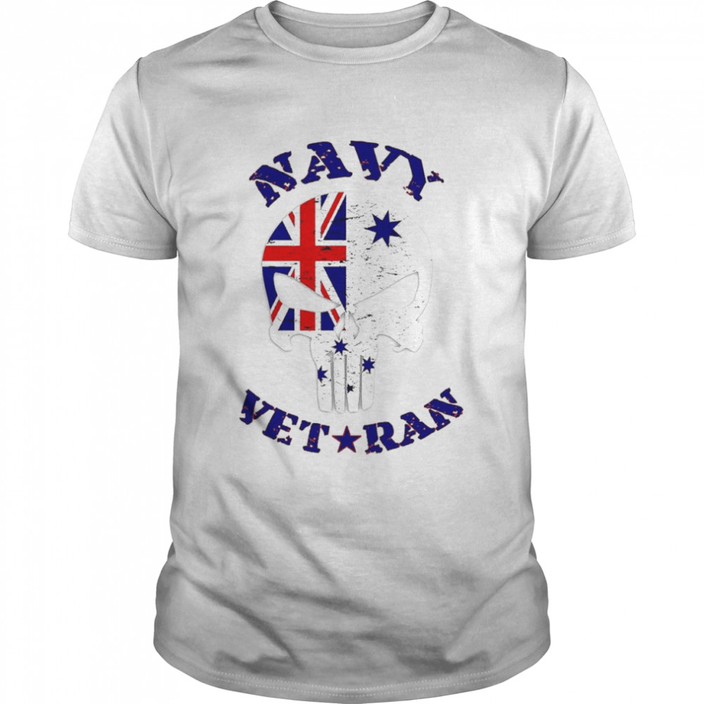 Skull Navy Veteran shirt