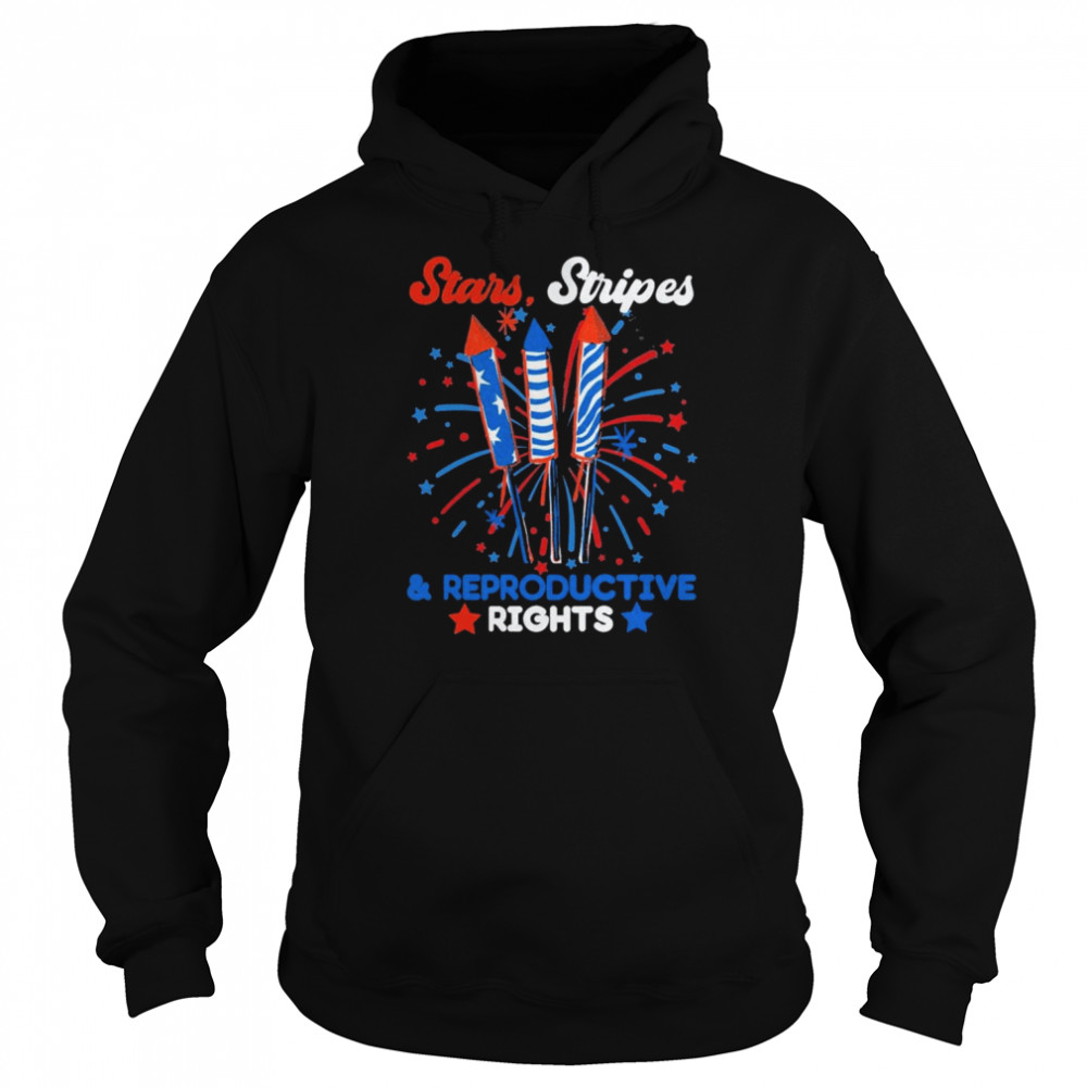 Stars Stripes and Reproductive Rights Feminist 4th of July  Unisex Hoodie