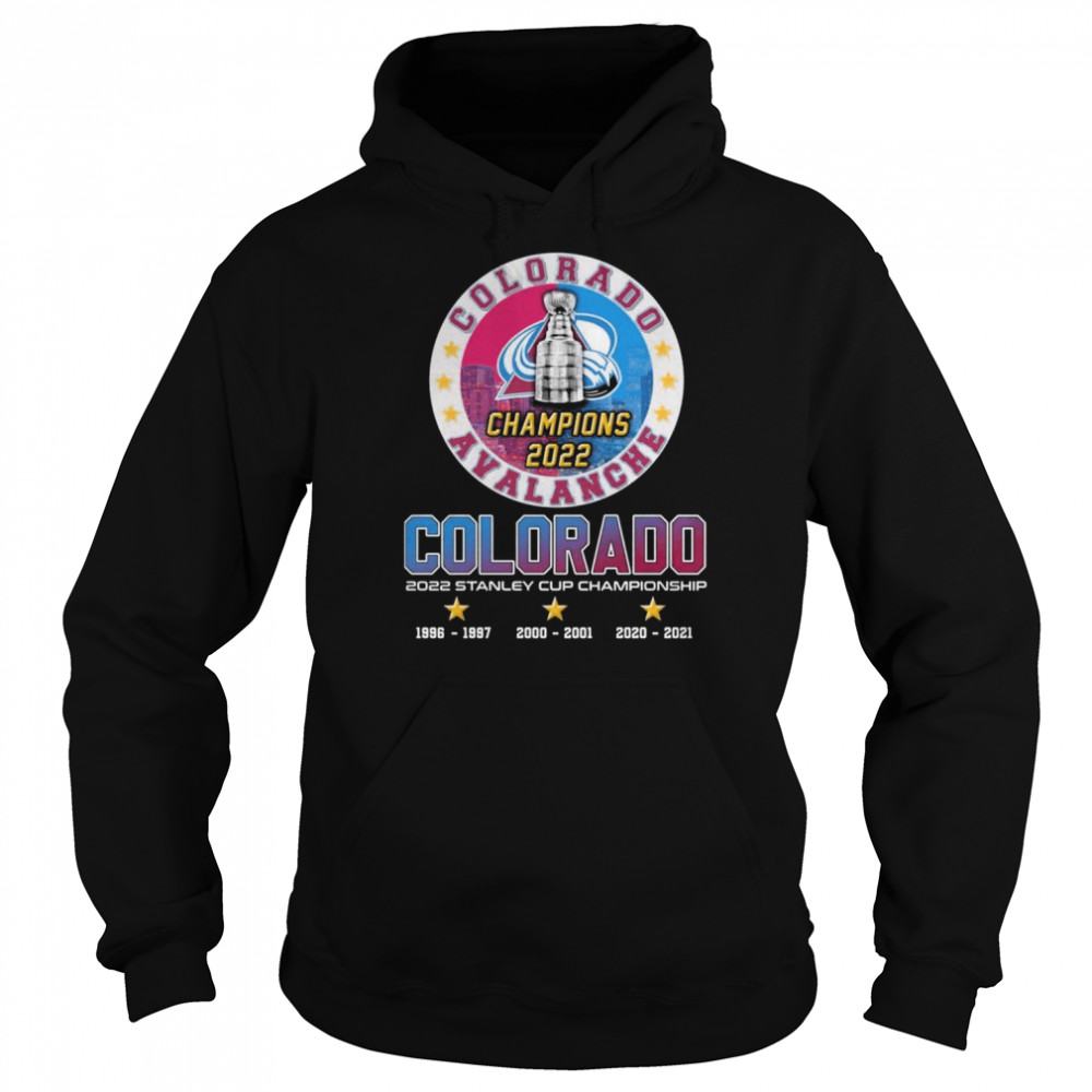 Colorado Avalanche Champions 2022 Colorado 2022 Stanley Cup Championship  Unisex Hoodie