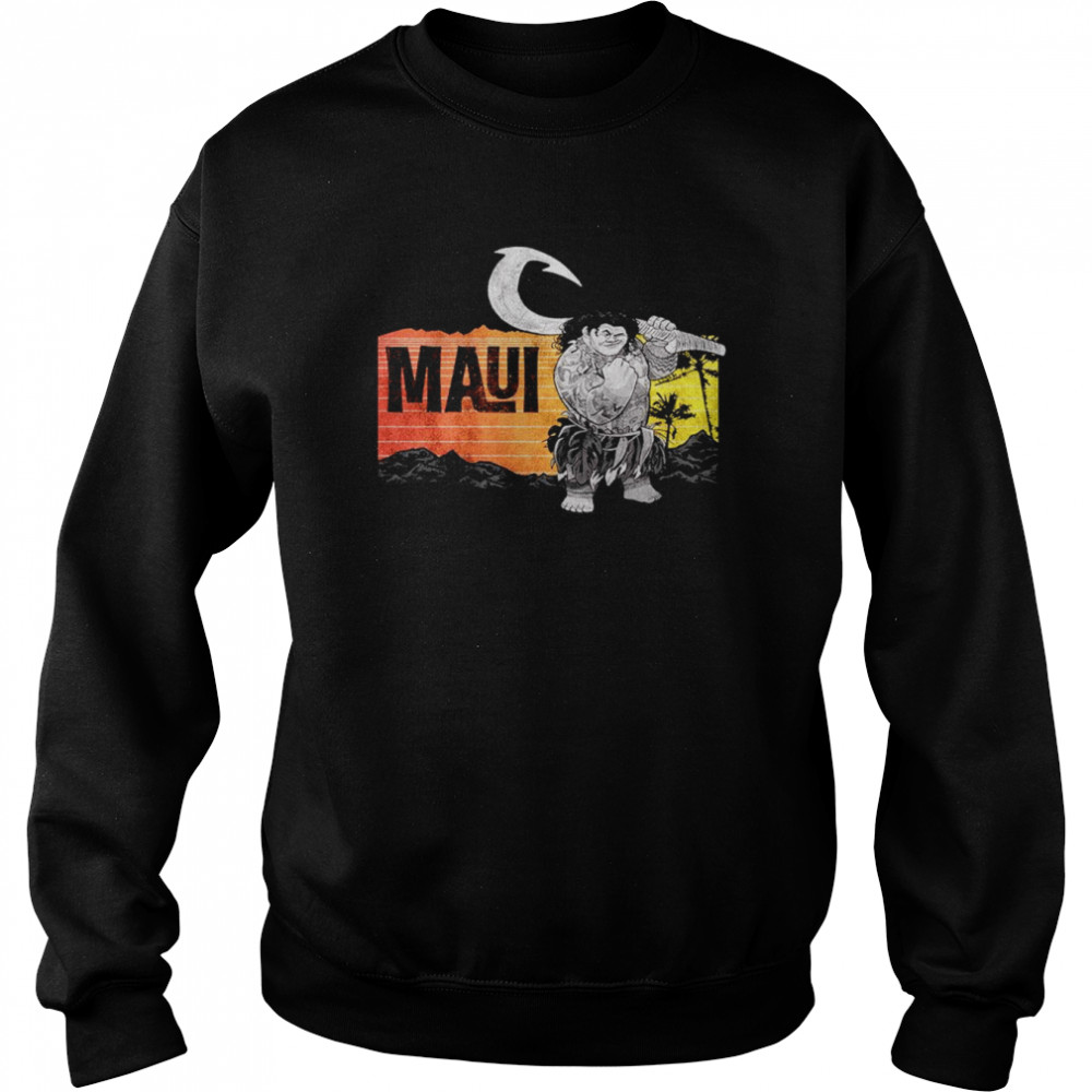 Moana Maui Sunset Portrait shirt Unisex Sweatshirt