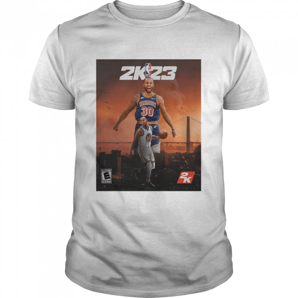 Stephen Curry NBA 2K23 poster shirt