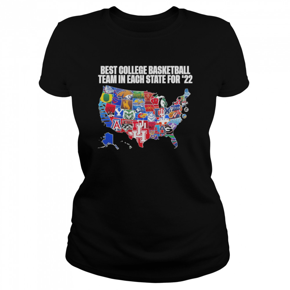 The Best College Basketball Team in Each State For 22  Classic Women's T-shirt