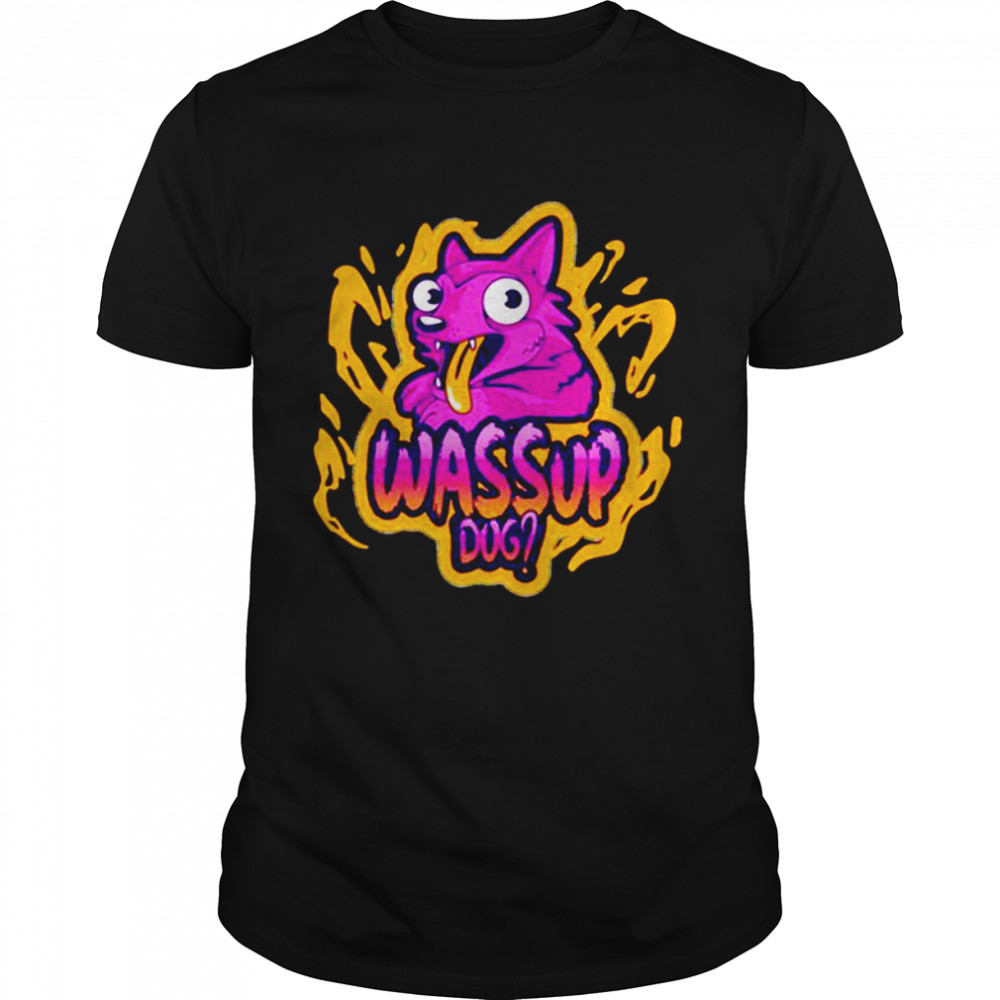 Cute Purple Dog In Trending Whats Up Dog shirt