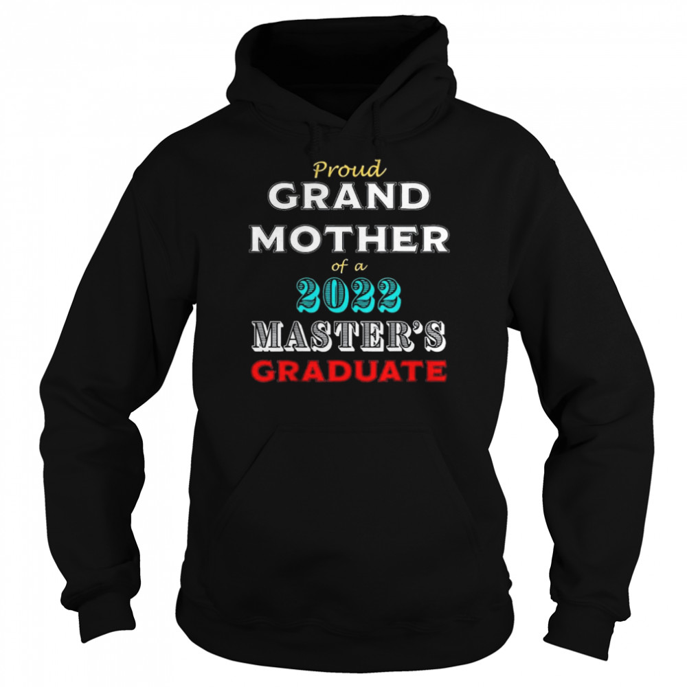 Graduation Proud Grandmother Of A Master’s Graduate  Unisex Hoodie