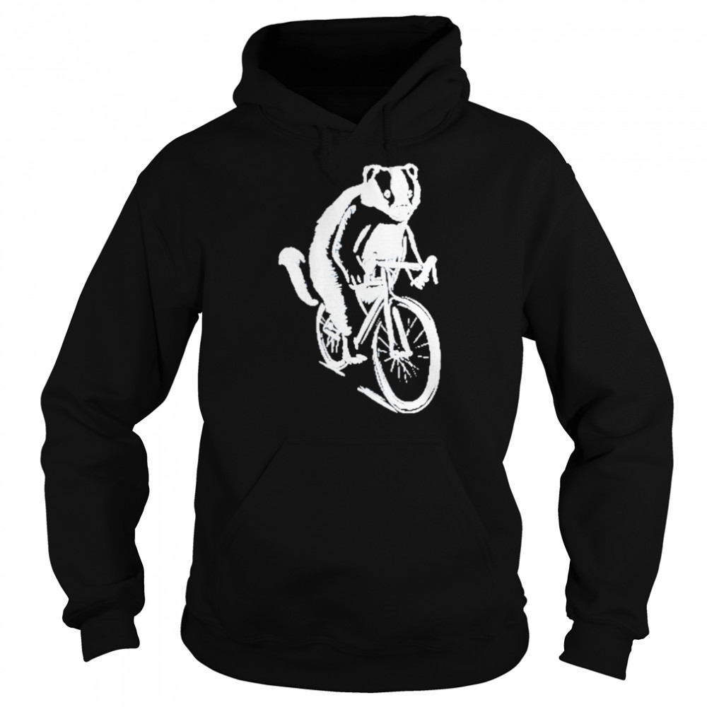 Badger On A Bicycle  Unisex Hoodie