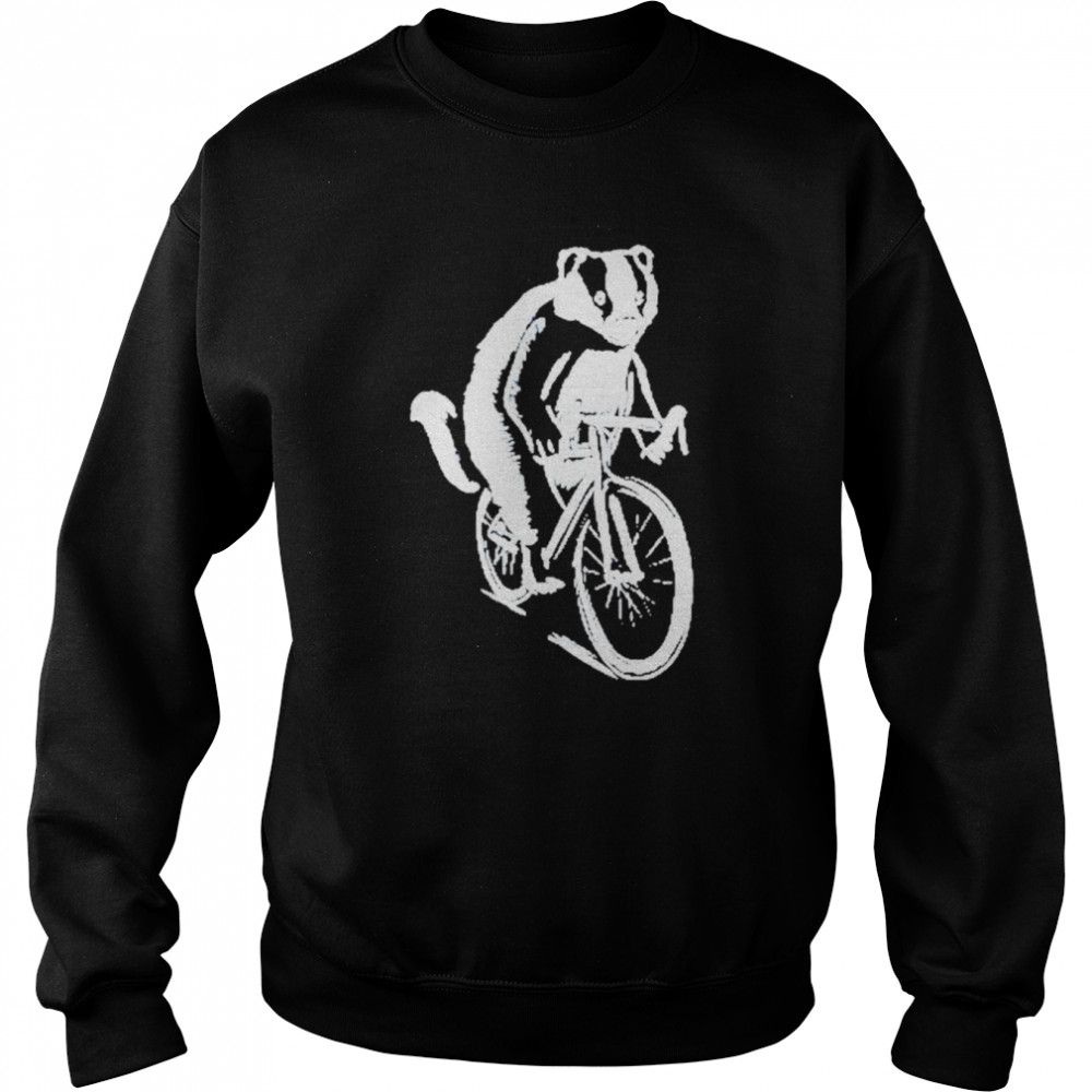 Badger On A Bicycle  Unisex Sweatshirt