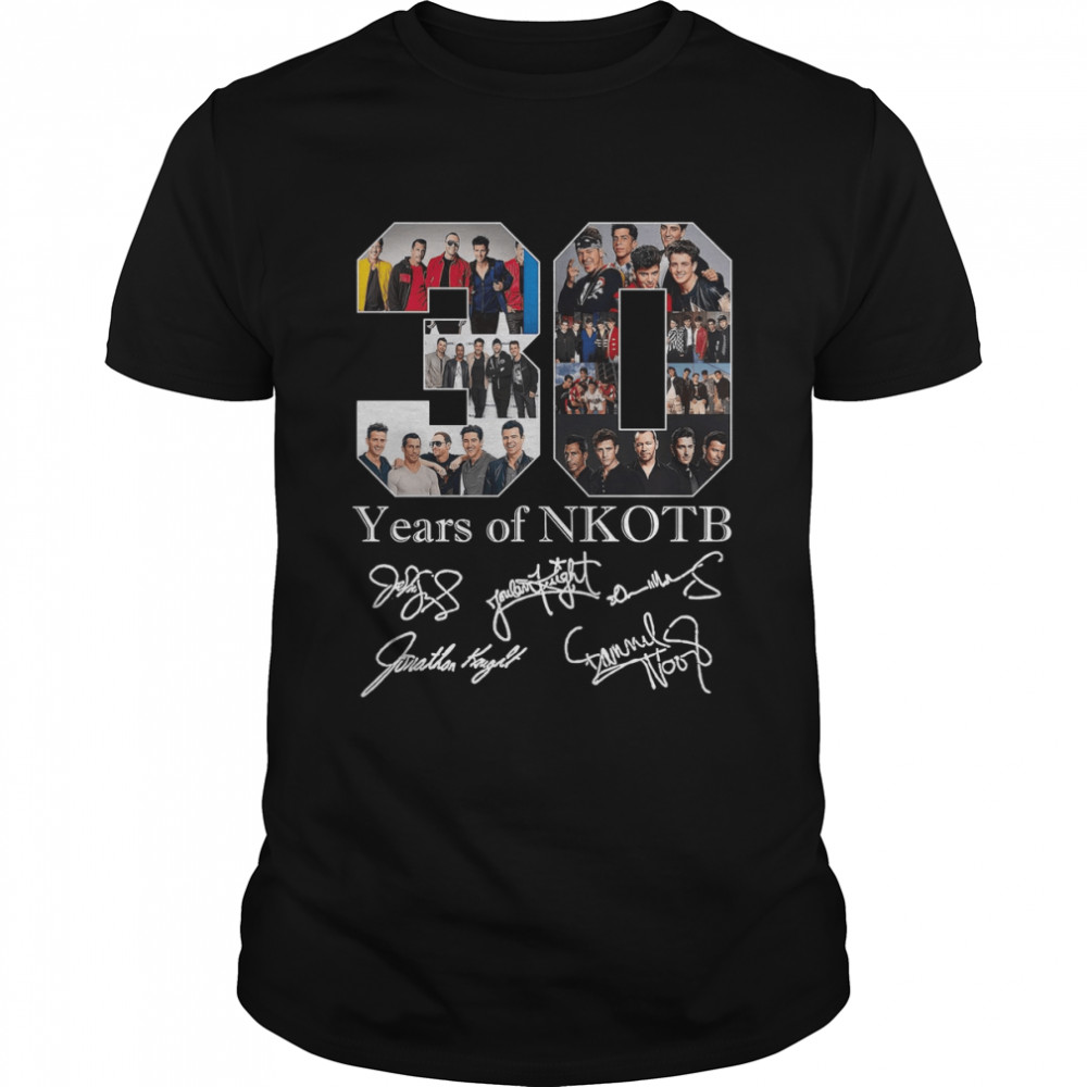 30 Years Of Nkotb With Signatures New Kids On The Block shirt