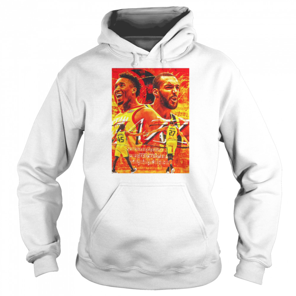 Donovan Mitchell And Basketball Rudy Gobert  Unisex Hoodie