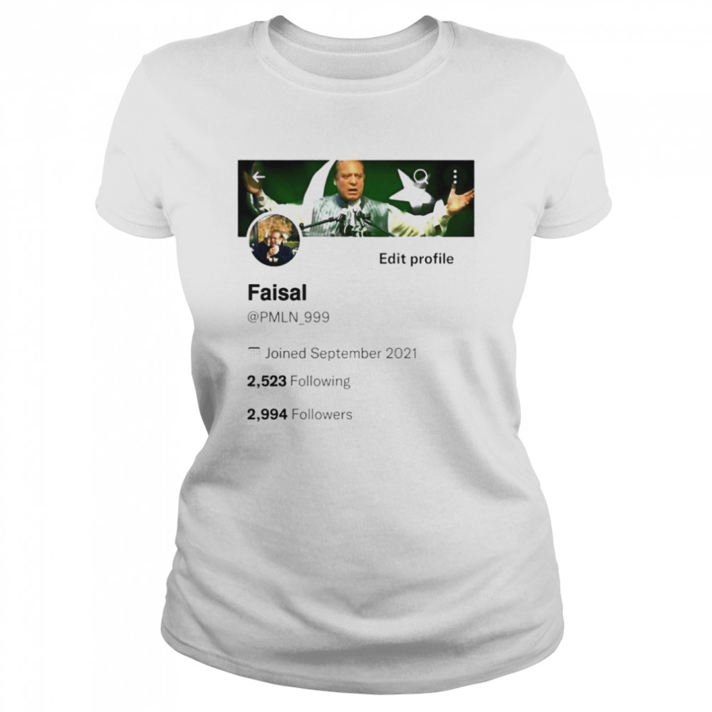 faisal twitter profile shirt Classic Women's T-shirt