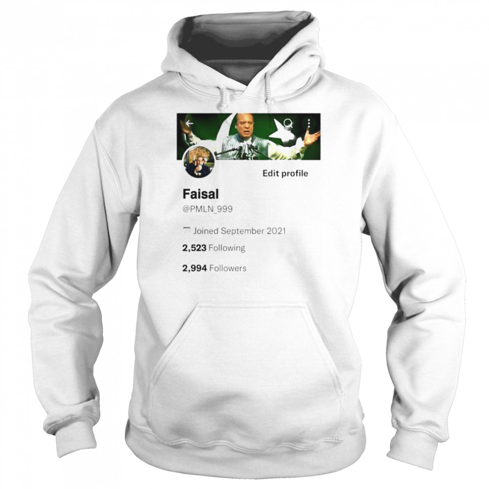 faisal twitter profile shirt Unisex Hoodie