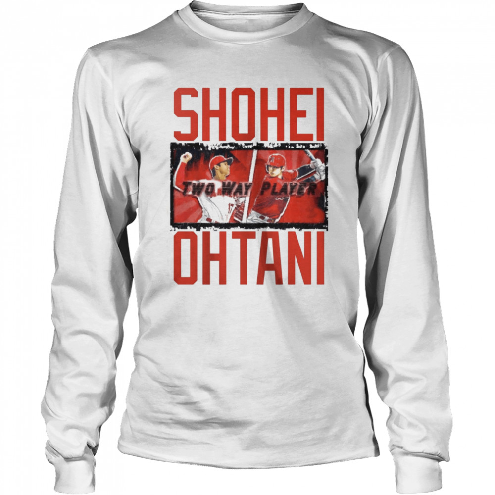 Shohei Ohtani Los Angeles Angels Baseball Art shirt Long Sleeved T-shirt