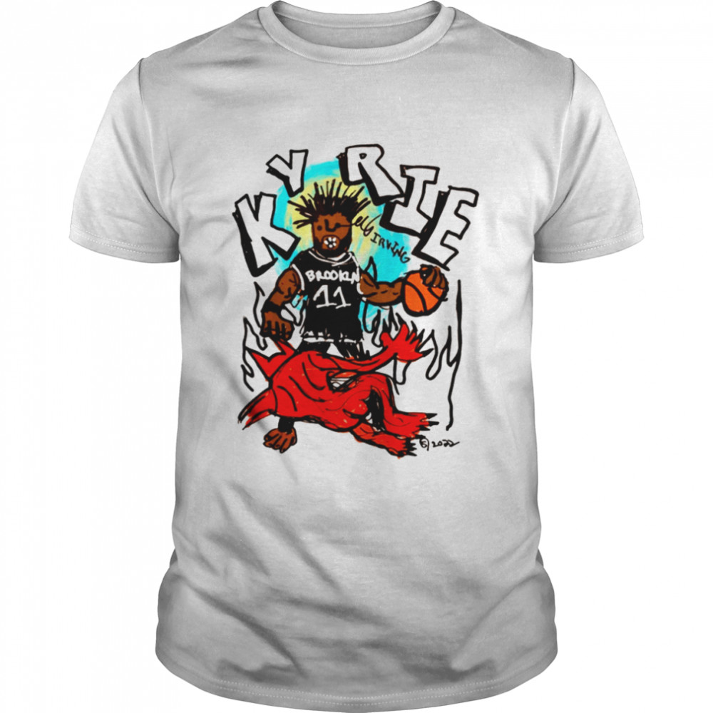 Cartoon Art Kyrie Irving Basketball shirt