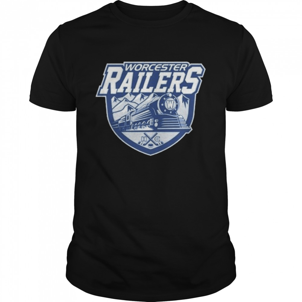 Echl Worcester Railers Hockey Logo Shirt