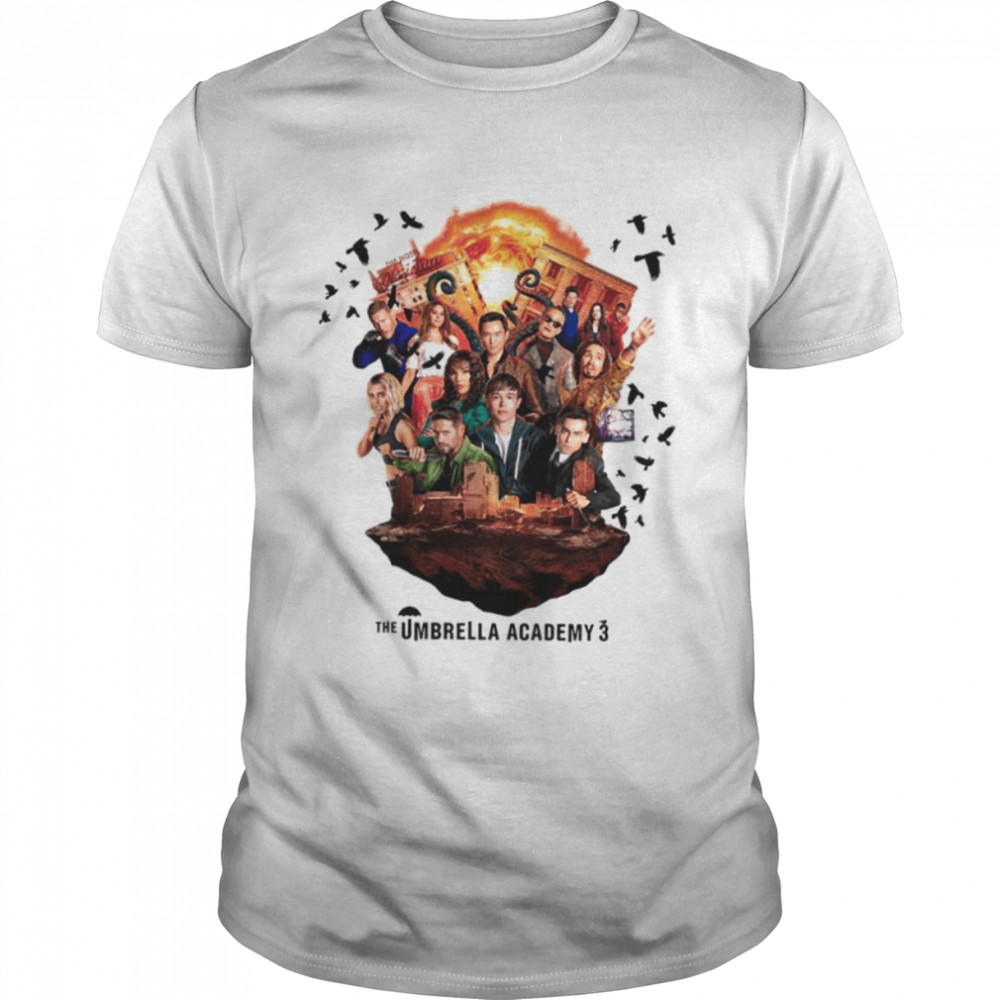 The Season 3 Iconic Design Umbrella Academy Sparrow Academy shirt