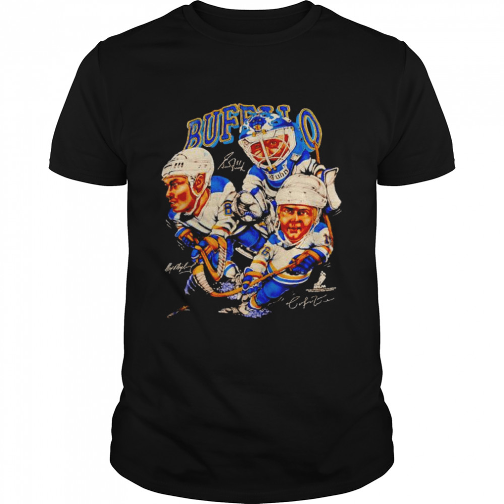 buffalo Sabres Casey Nelson Derek Plante signatures shirt