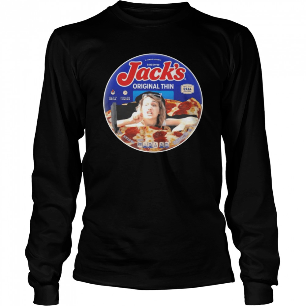 Dave Portnoy Jack’s Original Thin Pizza  Long Sleeved T-shirt