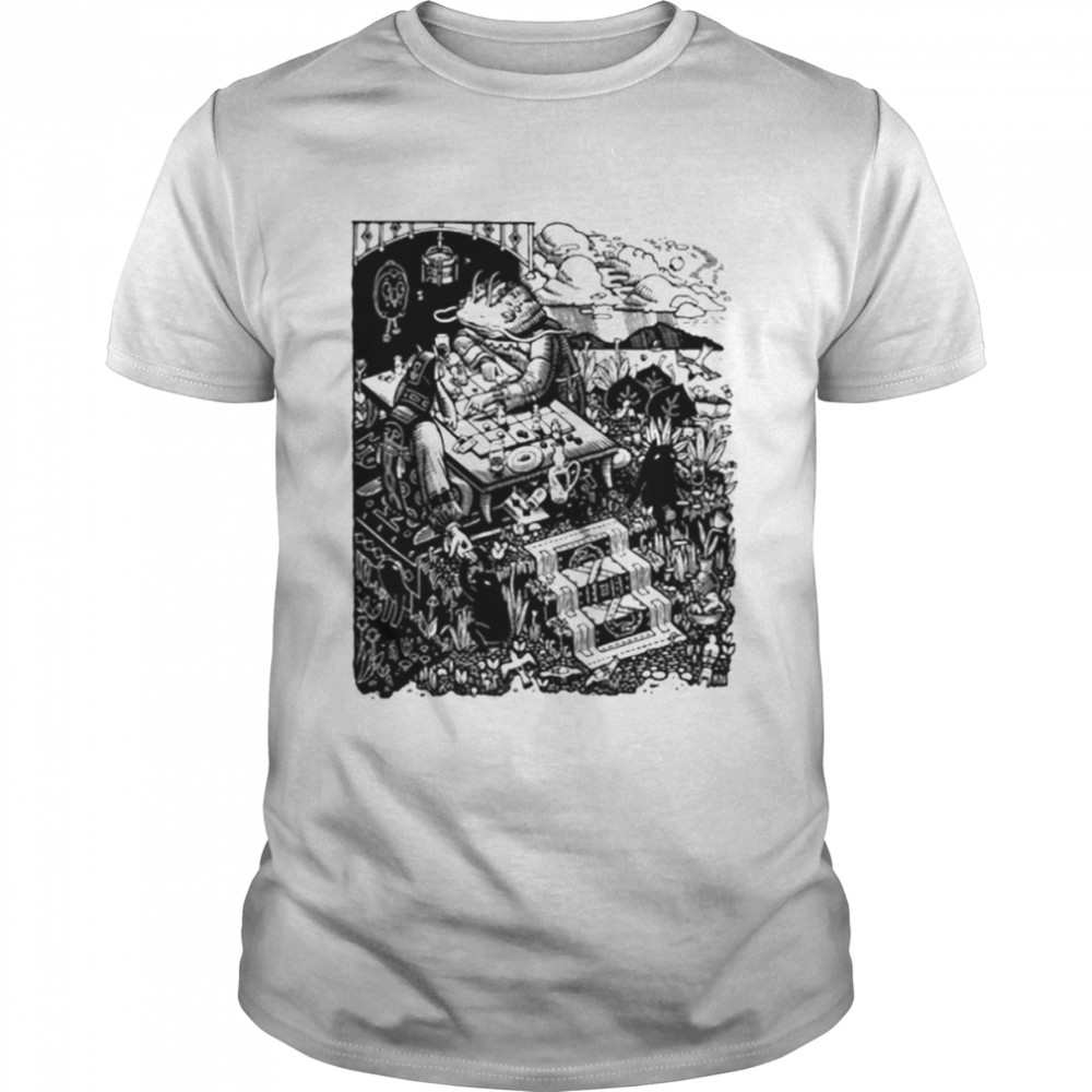 Kathleen Neeley Linocut shirt