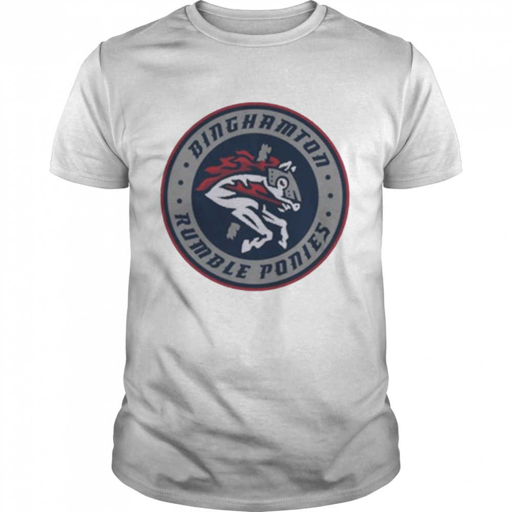 Milb Binghamton Rumble Ponies Baseball Logo T-Shirt