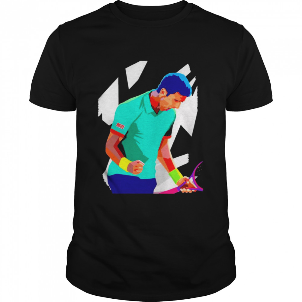 Novak Djokovic Vector Art Shirt