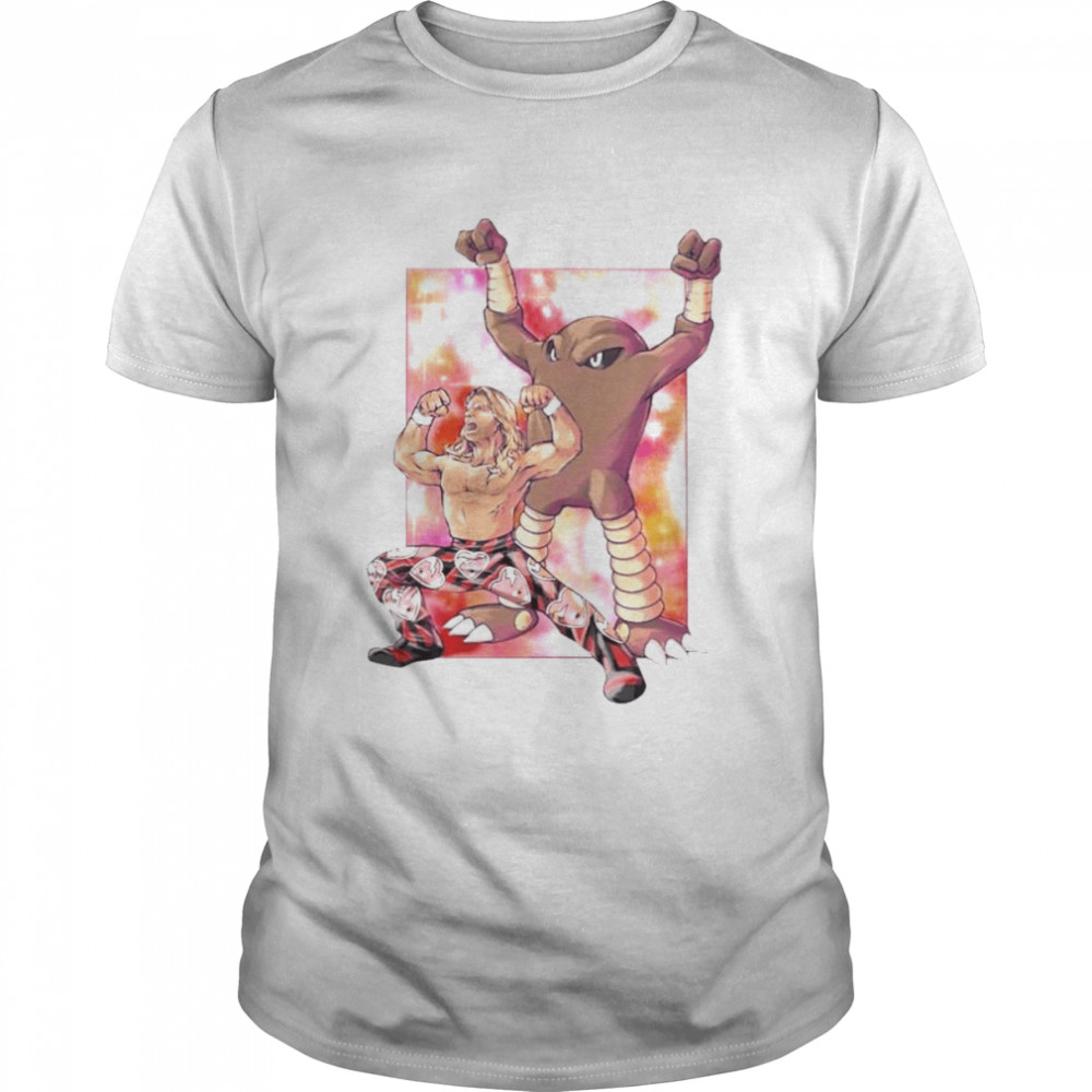 Shawn Michaels and Hitmonlee shirt