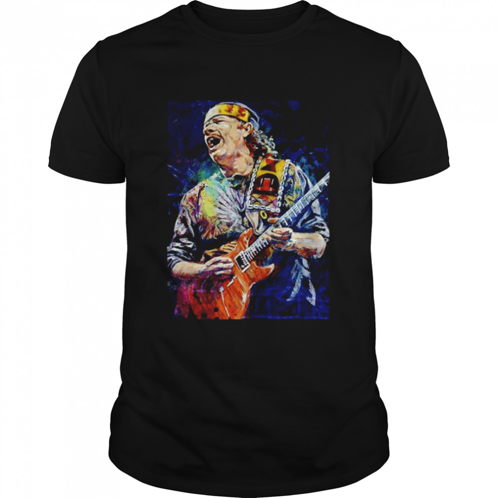 Legend Santana Watercolor Art Carlos Santana shirt